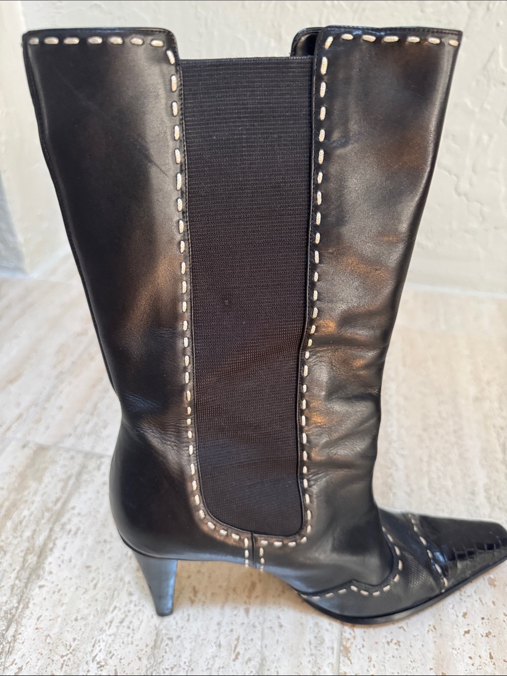 Newport News Cowboy Style Boots. Size 9 - Picture 5 of 8